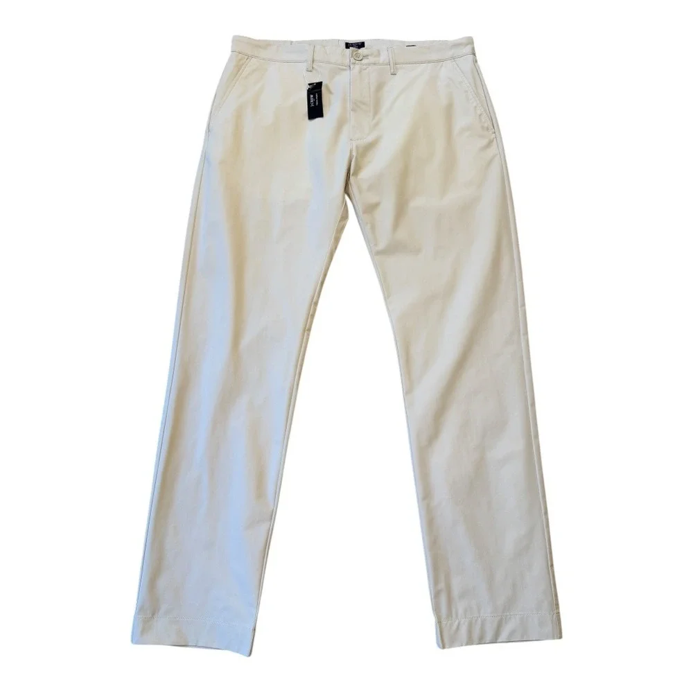 J. Crew Flex Slim Tech Pant Stone Khaki Beige Men's Size W35 L32 Casual Dress‎